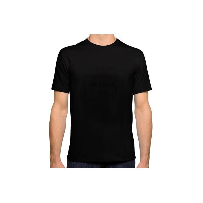 Round Neck Black T-shirt 100% Cotton Premium Quality | Delhi Digital Print